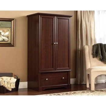 QuikFurn | Rustic Cherry Drawer and Garment Rod Wardrobe Armoire,商家Premium Outlets,价格¥6066