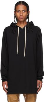 rick owens男鞋, Rick Owens | Black Heavy Jersey Hoodie商品图片 额外8.5折, 额外八五折