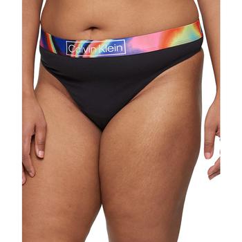 美国ck内裤女, Calvin Klein | Plus Size Reimagined Heritage Pride Thong Underwear QF6859商品图片 