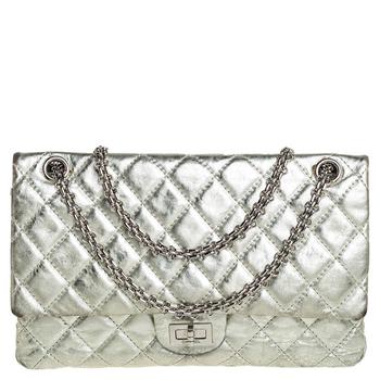 [二手商品] Chanel | Chanel Silver Quilted Leather Reissue 2.55 Classic 226 Flap Bag商品图片,3.3折, 满1件减$100, 满减
