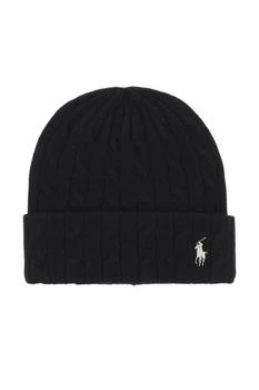 推荐Polo ralph lauren cable-knit cashmere and wool beanie hat商品