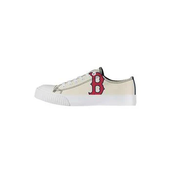 FOCO | Women's Cream Boston Red Sox Low Top Canvas Shoes,商家Macy's,价格¥447