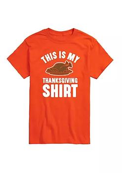 Instant Message | This Is My Thanksgiving Shirt Graphic T-Shirt商品图片,