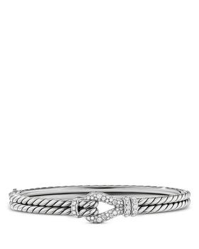 商品Sterling Silver Thoroughbred® Pavé Diamond Loop Bracelet, 5.5mm,商家Bloomingdale's,价格¥16059图片