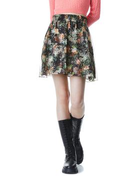 Alice + Olivia | alice + olivia Dionne Silk Mini Skirt商品图片,2折
