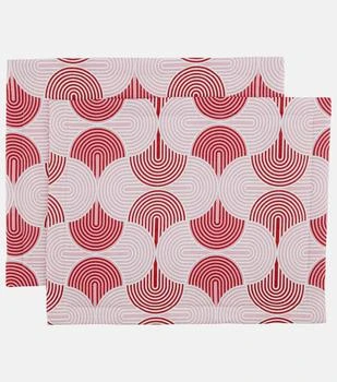 LA DOUBLE J | Slinky Rosso set of 2 placemats,商家MyTheresa,价格¥980