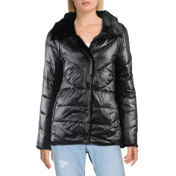 Kensie是什么牌子, Kensie | Kensie Women's Reversible Grooved Faux Fur Winter Coat商品图片 1.7折起