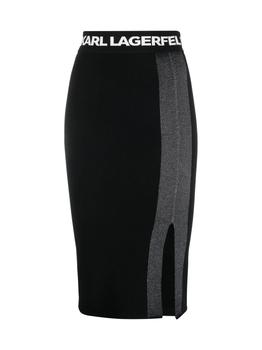 Karl Lagerfeld Paris | Karl Lagerfeld Lightweight Fine Knit Skirt商品图片,