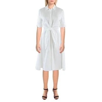 Ralph Lauren | Lauren Ralph Lauren Womens Linen Front Tie Shirtdress 4.2折