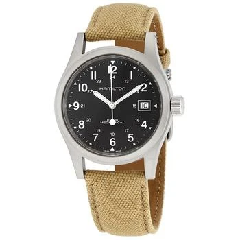 Hamilton | Khaki Field Hand Wind Black Dial Men's Watch H69439933,商家Jomashop,价格¥2971