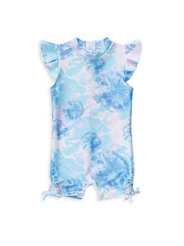 商品Snapper Rock | Baby Girl's Sky Dye Flutter-Sleeve Sunsuit,商家Saks Fifth Avenue,价格¥345图片