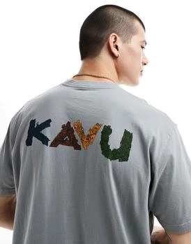 推荐Kavu botanical logo front t-shirt in grey商品