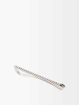 商品Gucci | GG sterling-silver tie bar,商家MATCHESFASHION,价格¥2066图片