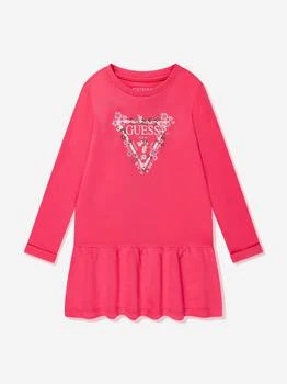 GUESS | Girls Logo Print Jersey Dress in Pink,商家Childsplay Clothing,价格¥194