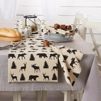 DII | DII Mountain Trail Plaid Reversible Embellished Table Runner 14x108,商家Premium Outlets,价格¥229