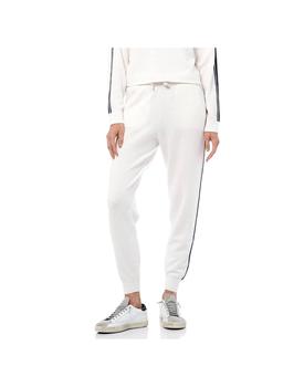 360 Cashmere, 360 Cashmere | 360 Cashmere Karson Drawstring Slim Joggers Colour: Chalk/Navy商品图片 