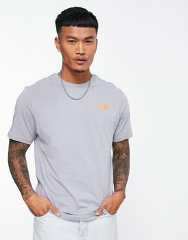 The North Face | The North Face Simple Dome t-shirt in grey Exclusive at ASOS商品图片,