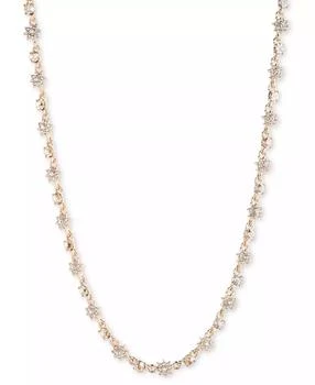 MARCHESA | Gold-Tone Crystal Starburst Cluster Collar Necklace, 16" + 3" extender,商家Macy's,价格¥659