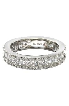 Suzy Levian | Square Cut CZ Eternity Band Ring 3折, 独家减免邮费