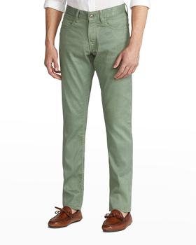 Ralph Lauren | Men's 5-Pocket Linen-Blend Slim Fit Trousers商品图片,