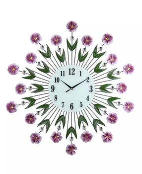 Three Star | Flowers Wall Clock,商家Macy's,价格¥1122
