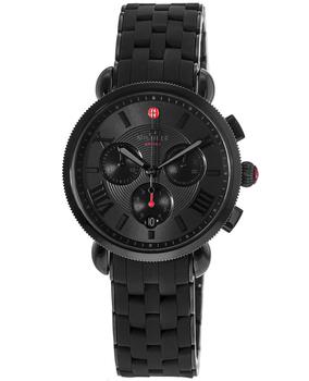 推荐Michele Sport Sail Noir Black Dial Silicone Strap Women's Watch MWW01P000014商品