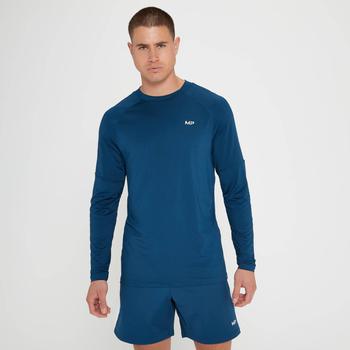 推荐MP Men's Tempo Long Sleeve T-Shirt - Intense Blue商品