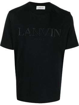 推荐LANVIN 男士黑色棉质短袖T恤 RMTS0005-J208-A22-10商品