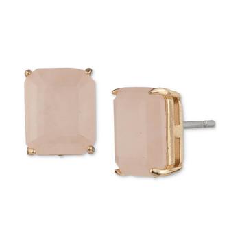 Ralph Lauren | Gold-Tone Rose Quartz Stud Earrings商品图片,5折×额外7折, 额外七折