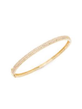 Effy | 14K Yellow Gold & Diamond Bangle商品图片,2.5折