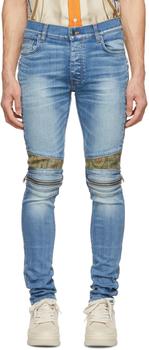 加拿大amiri牛仔裤, AMIRI | Blue Paneled Jeans商品图片 4折