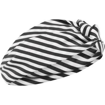 MONNALISA | Candy striped logo headband in black and white,商家BAMBINIFASHION,价格¥374