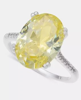 Charter Club | Oval Crystal Statement Ring, Macy's Exclusive,商家Macy's,价格¥117