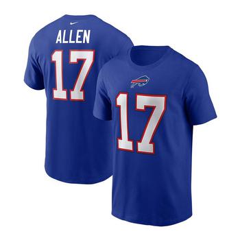 NIKE | Men's Josh Allen Royal Buffalo Bills Name and Number T-shirt商品图片,