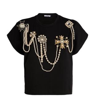 推荐Embellished Cropped T-Shirt商品