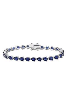 商品DELMAR | Sterling Silver Created Blue Sapphire Bracelet,商家Nordstrom Rack,价格¥680图片
