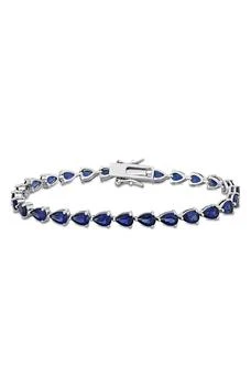 DELMAR | Sterling Silver Created Blue Sapphire Bracelet,商家Nordstrom Rack,价格¥667