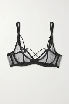 L'Agent by Agent Provocateur | Zella 缎布边饰绢网带钢圈文胸 6.9折×额外9.7折, 额外九七折