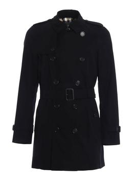 burberry风衣评价, Burberry | Mens Black Kensington Mid-length Trench Coat商品图片 6.9折