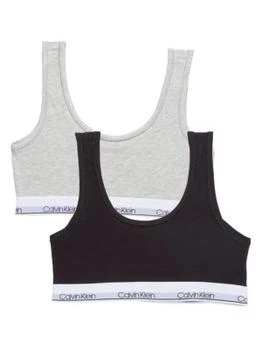 Calvin Klein | Girl's 2-Pack Stretch Cotton Sports Bras,商家Saks OFF 5TH,价格¥97