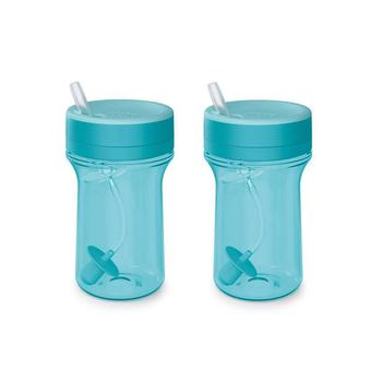 商品NUK | Everlast Leakproof Weighted Straw Cup, 10 oz, 2 Pack, Teal,商家Macy's,价格¥153图片