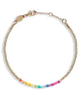 Anni Lu | Golden Rainbow Beaded Bracelet in 18K Gold Plated 独家减免邮费