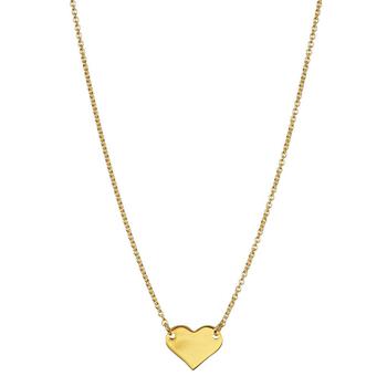 商品Adornia Heart Pendant Necklace 14k Yellow Gold Vermeil .925 Sterling Silver图片