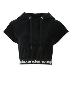 alexander wang卫衣直邮, Alexander Wang | Black stretch chenille sweatshirt  Nd T By Alexander Wang Donna商品图片 
