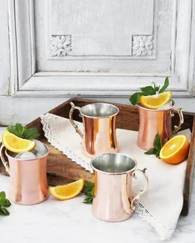 Coppermill Kitchen | Vintage-Inspired Cocktail Mugs, Set of 4,商家Neiman Marcus,价格¥1191