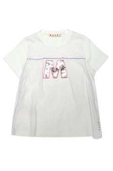 Marni | Marni Kids Logo Sequin Embellished Crewneck T-Shirt商品图片,6.2折