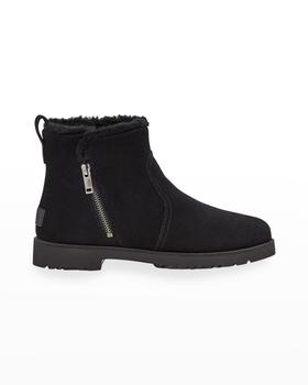 ugg雪地靴女上海, UGG | Romely Suede Zip Booties商品图片 