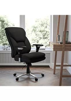 商品Series 24/7 Intensive Use Big & Tall 400 lb. Rated Black Fabric Executive Ergonomic Office Chair with Lumbar Knob图片