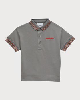 推荐Boy's Christo Icon Stripe Polo Shirt, Size 3-14商品