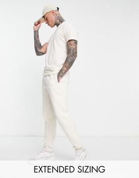 Adidas | adidas Originals trefoil essentials joggers in white商品图片,
